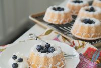 Warm Hot-Milk Mini Bundt Cakes with Vanilla Glaze