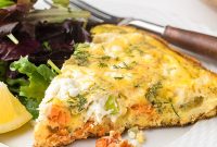 Smoked Salmon, Leek & Goat Cheese Frittata Recipe