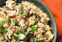 Instant Pot Pork Sausage Dirty Rice Recipe