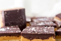 Chocolate Peanut Butter Bars with Shortbread Crust