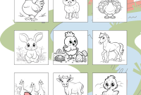 Free Printable Farm Animals Coloring Book – 30 Pages for Kids