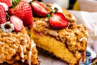Strawberry Lemon Ricotta Crumb Cake Recipe