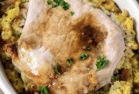 Oven-Baked Pork Chops with Savory Herb Stuffing