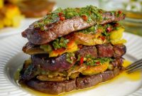 Juicy Beef Tenderloin Stacks with Garlic Herb Butter