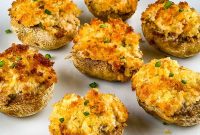Air Fryer Crab-Stuffed Mushrooms Recipe for Party Appetizers