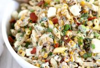 Mexican Street Corn Pasta Salad Recipe with Chili-Lime Dressing