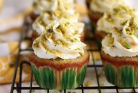 Pistachio Cupcakes with Orange Mascarpone Frosting Recipe