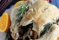 Instant Pot Whole Chicken with Cranberry Orange Glaze (AIP)