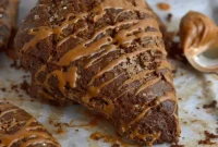 Biscoff-Glazed Gingerbread Scones for Holiday Brunch