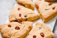 Cranberry Orange Scones Recipe with Zesty Orange Glaze