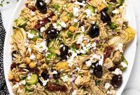 20-Minute Greek Orzo Salad with Feta & Olives