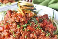 Paleo Whole30 Spaghetti Meat Sauce Recipe for Grain-Free Dinners