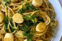 Crispy Vegan Scallops Recipe with Garlic Lemon Butter Sauce