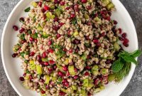 Egyptian Barley Salad with Pomegranate and Fresh Herbs