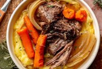 Slow-Cooker Pot Roast with Tender Vegetables and Savory Gravy