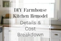 80s Ranch to Modern Farmhouse Kitchen Remodel: Costs & DIY Guide