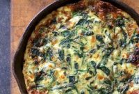 Spinach, Leek & Feta Frittata Recipe for Brunch or Dinner