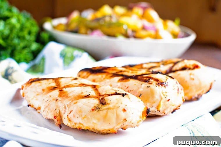Grilled Italian Chicken Breasts
