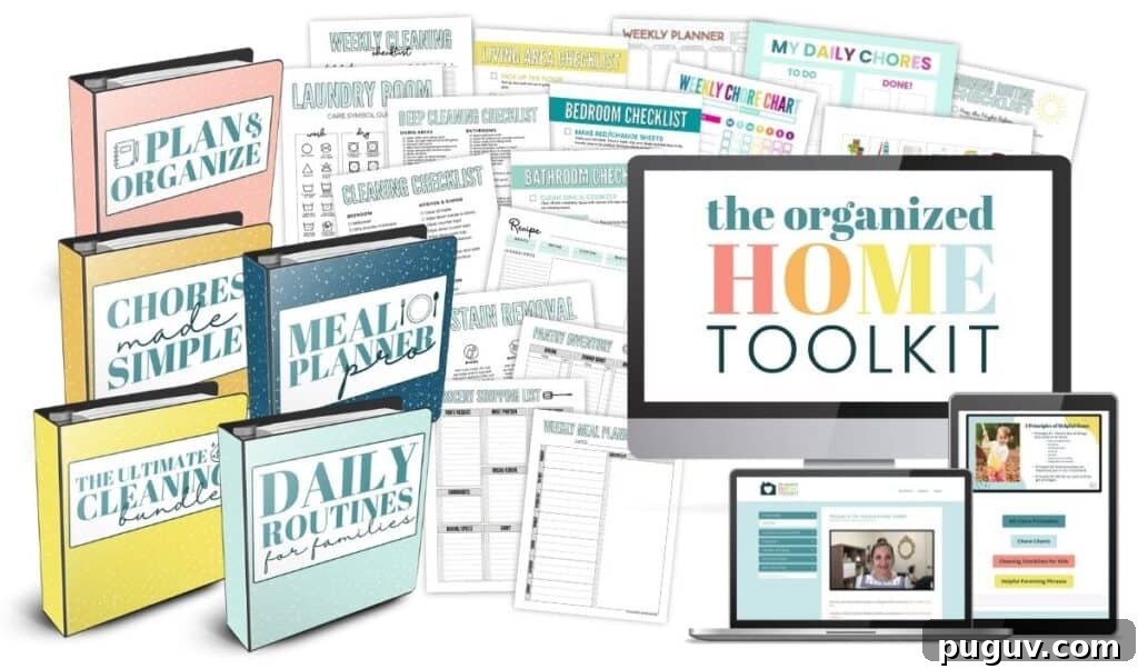 organized home toolkit