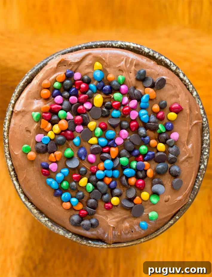 Rainbow Chip Brownie Batter Dip