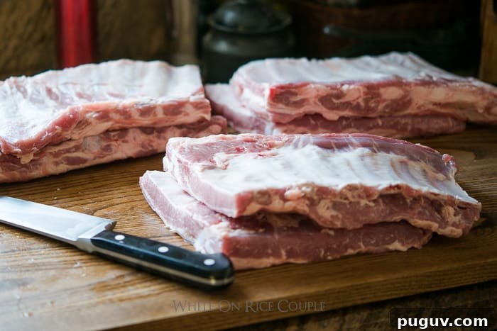 Cut Ribs in a Half