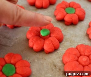 Festive Christmas Spritz Cookie Recipes for the Holidays 5 christmas-poinsettia-spritz1