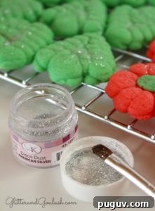 Festive Christmas Spritz Cookie Recipes for the Holidays 7 chistmas-spritz-disco-dust
