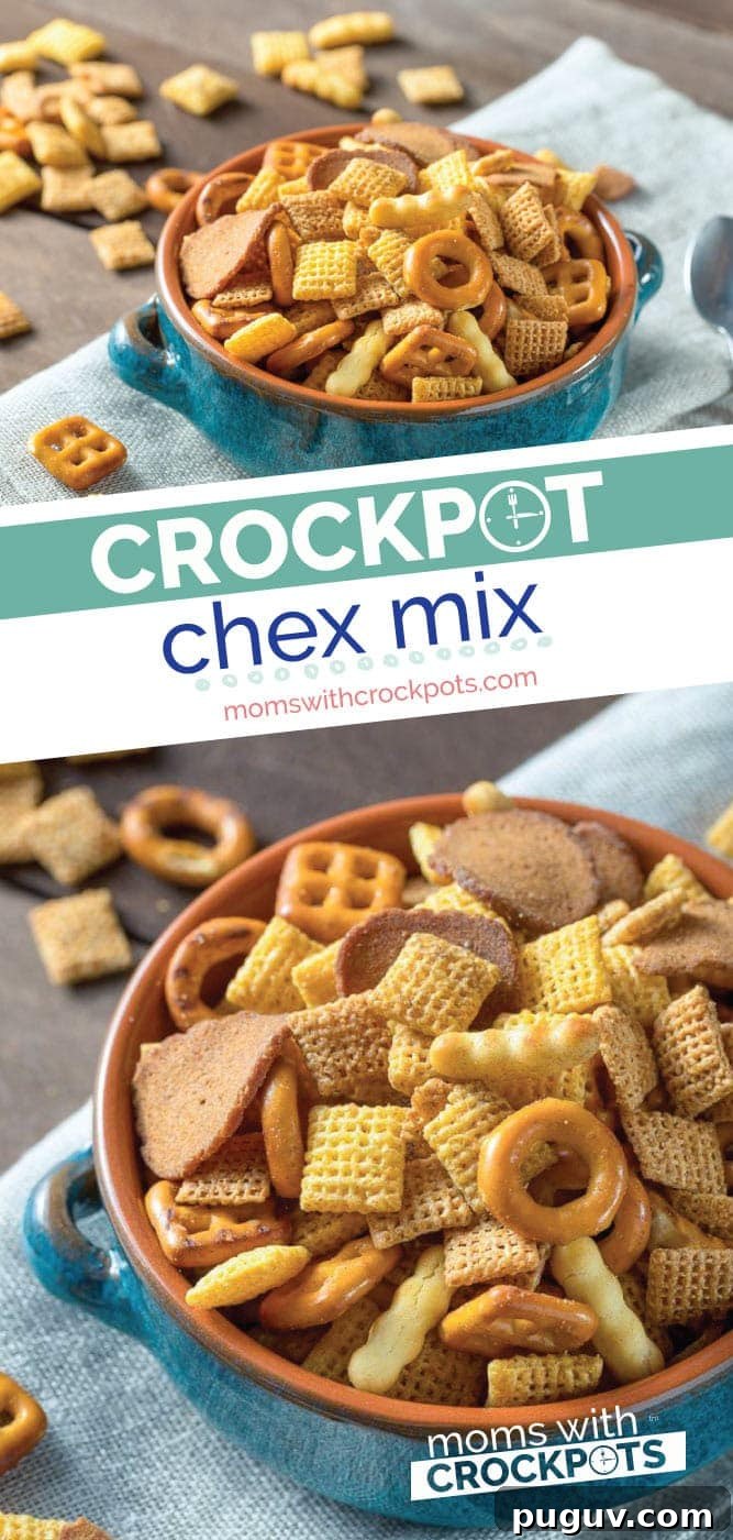 Savory Crockpot Chex Mix Recipe for Parties and Snacks 2 Crockpot Chex Mix