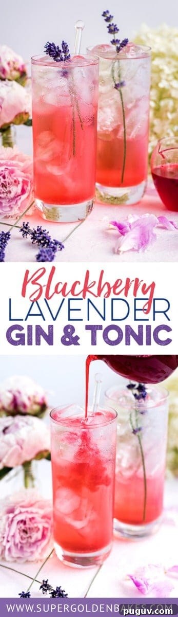 This blackberry lavender gin and tonic may well be the prettiest and most refreshing summer drink. Perfect for sipping in the garden on warm evenings...