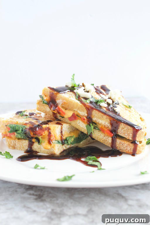 Savory Stuffed French Toast Recipe: Creamy Herb & Cheese Filling 5 Savory French Toast Recipe on White Plate