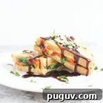 Savory French Toast Recipe on Plate