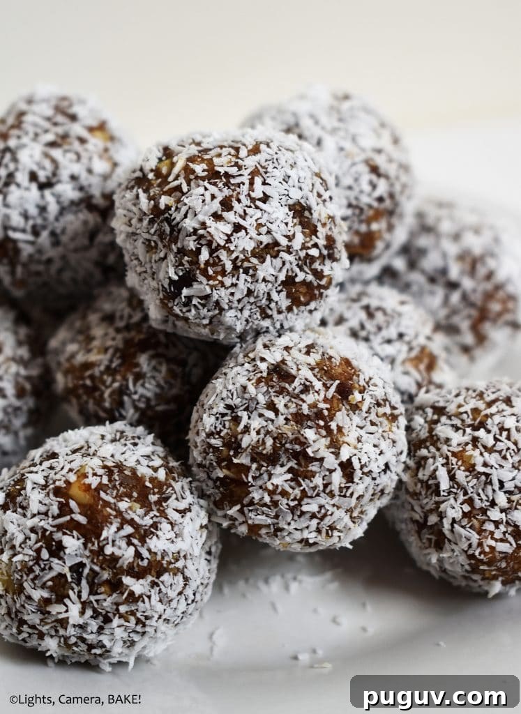 Maple Almond Energy Bites Recipe for Quick Natural Snacks 3 Almond maple energy bites in a plate.