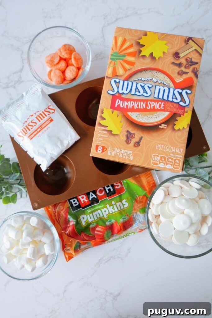 Pumpkin Spice Hot Chocolate Bombs Recipe for Cozy Fall Drinks 3 ingredients for cocoa bomb
