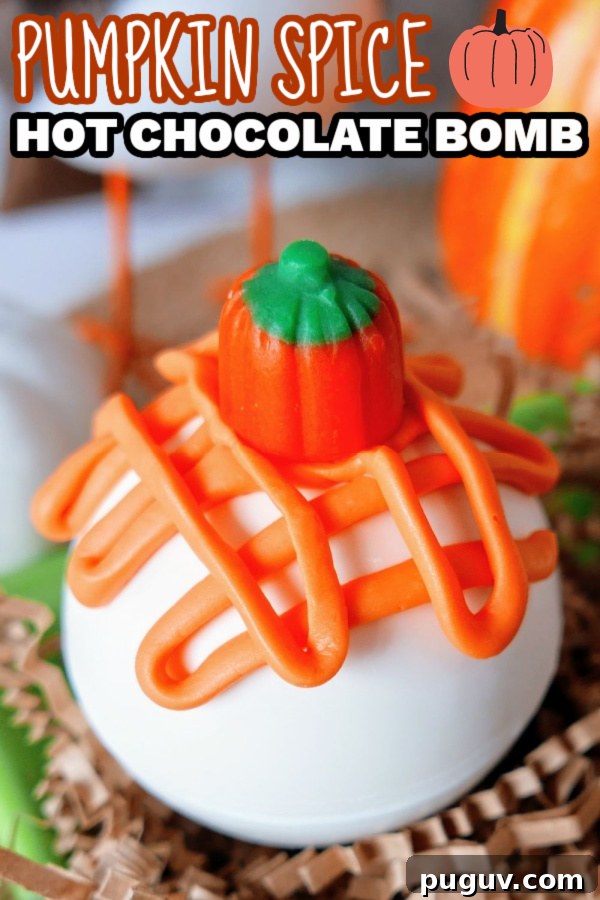 Pumpkin Spice Hot Chocolate Bombs Recipe for Cozy Fall Drinks 9 pumpkin spice hot chocolate bomb