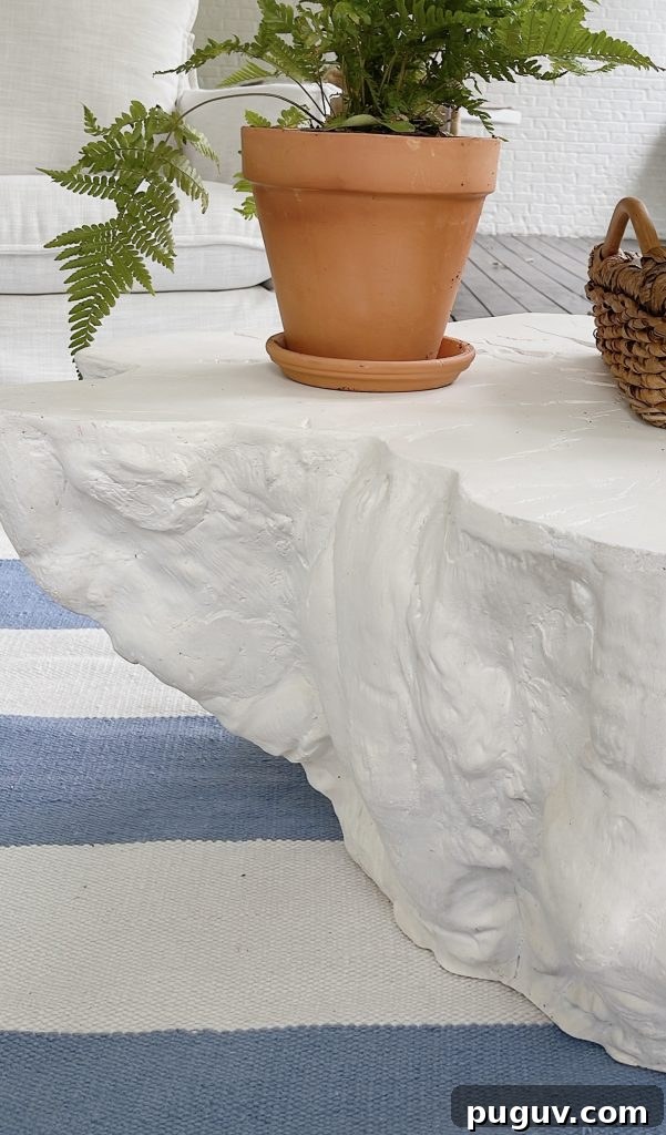 boonville coffee table on deck