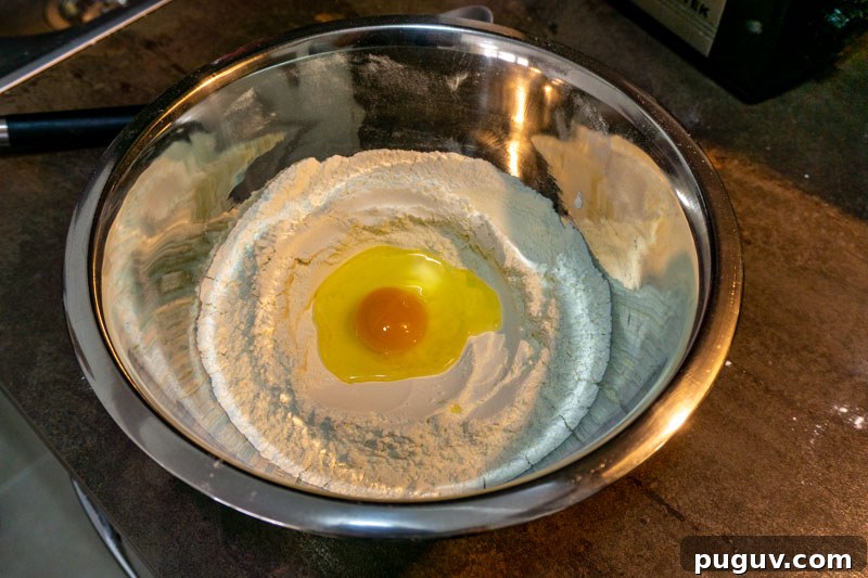 Mushroom Khinkali: Georgian Vegetarian Dumpling Recipe 3 Starting to make your khinkali dough
