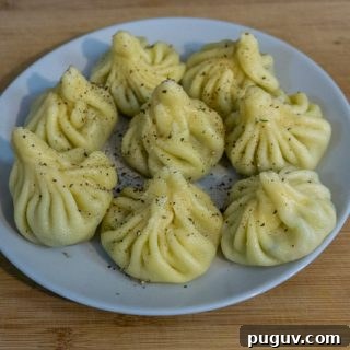 Mushroom Khinkali: Georgian Vegetarian Dumpling Recipe 8 Homemade mushroom khinkali