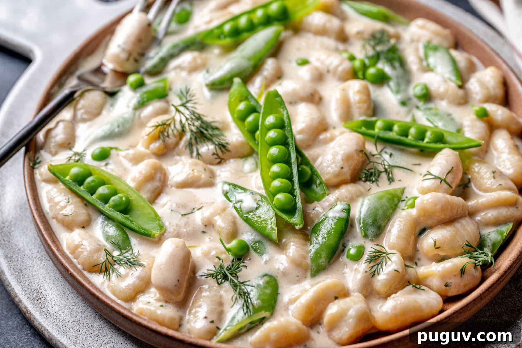 Spring Gnocchi with Sugar Snap Peas & Dill Cream Sauce 11 Spring Gnocchi with Sugar Snap Peas and Dill Cream Sauce