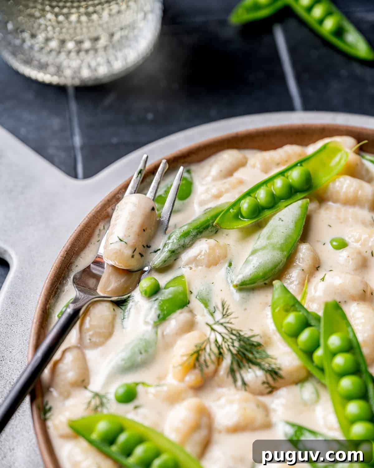 Spring Gnocchi with Sugar Snap Peas & Dill Cream Sauce 8 Spring Gnocchi with Sugar Snap Peas and Dill Cream Sauce
