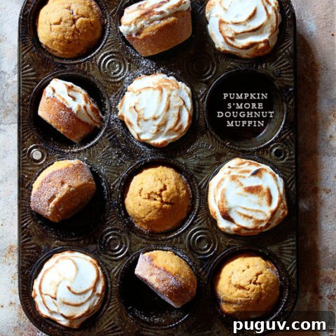 Pumpkin S'more Doughnut Muffin