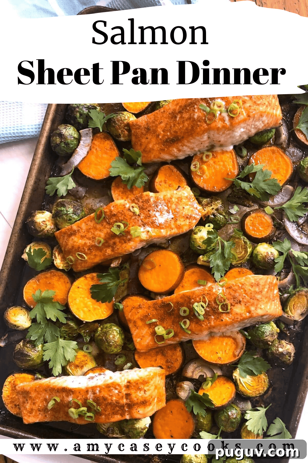 salmon sheet pan dinner.