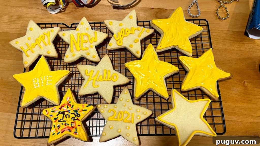 gluten-free new years star cookies