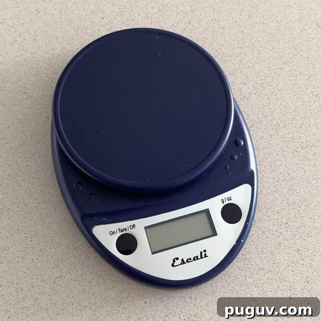 Soft Almond Sugar Cookies with Melt-In-Your-Mouth Texture 4 Escali food scale.