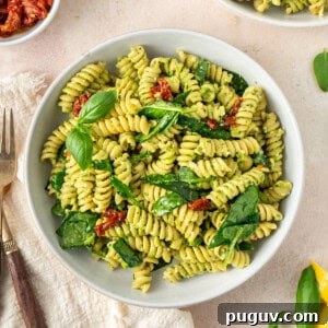 Pea pesto pasta thumbnail