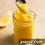citrus custard in a mason jar.