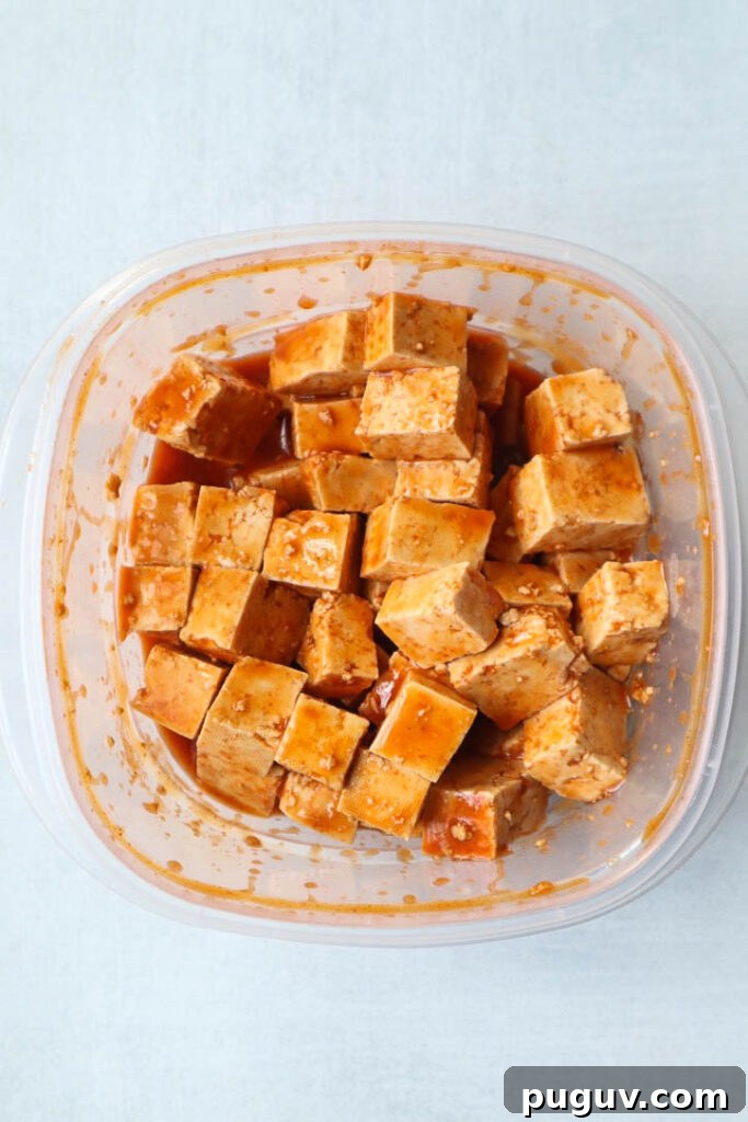 Spicy Firecracker Tofu Recipe for Crispy Asian-Style Tofu 5 Frying tofu