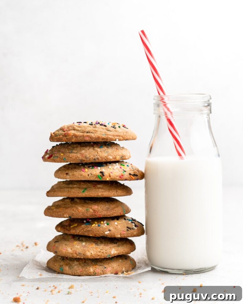 Soft Funfetti Sugar Cookies Recipe — Colorful Party Treats 5 Funfetti Cookie dough, full of rainbow sprinkles