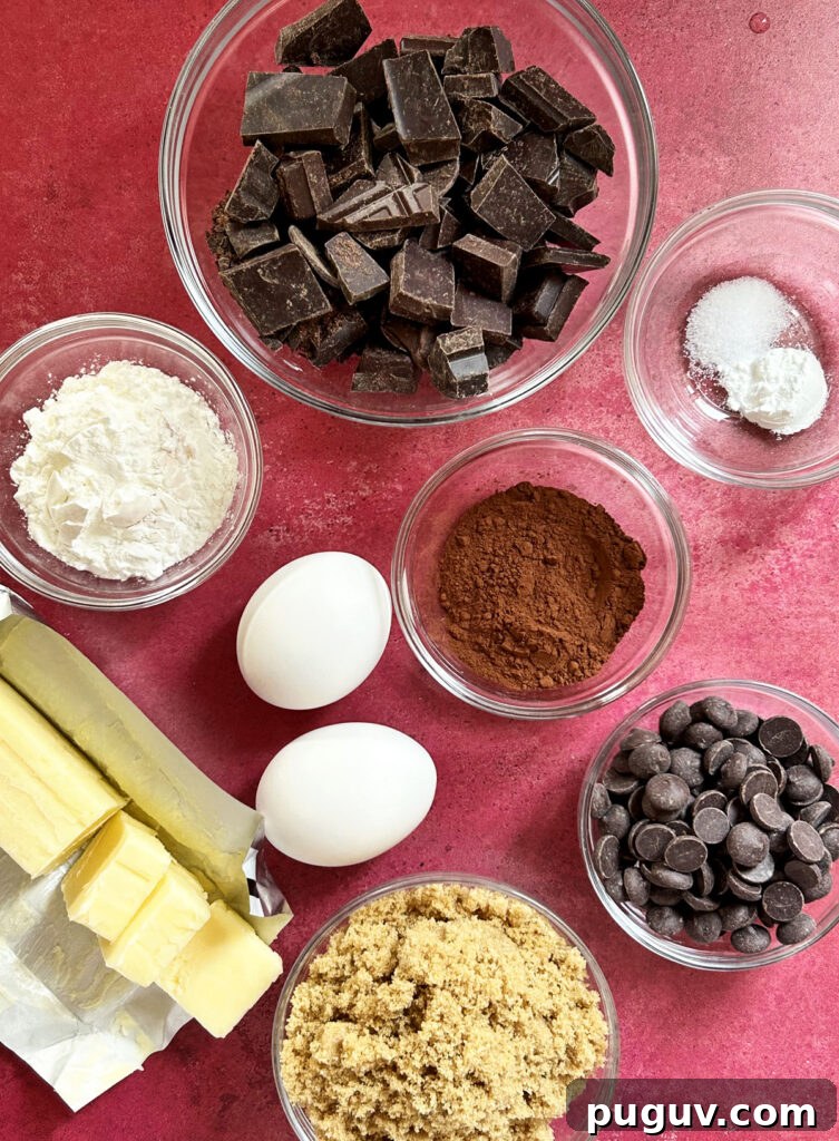 Fudgy Flourless Brownie Cookies — Gluten-Free Chocolate Treats 5 flourless brownie cookies ingredients