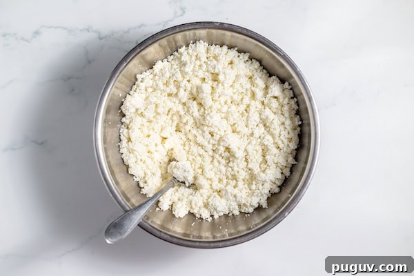 salted cheese curd in a bowl