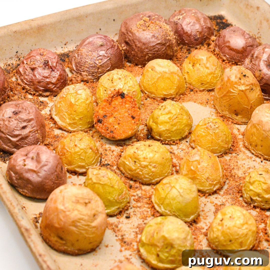 Discover the ultimate Parmesan Crusted Potatoes recipe! Crispy, cheesy, and delicious, this easy-to-make side dish is perfect for any occasion.